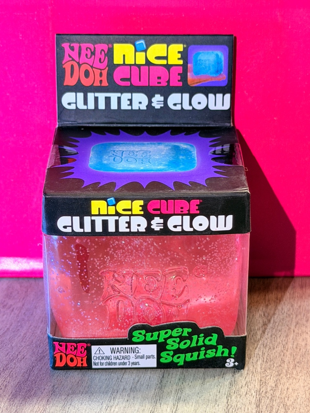 Authentic Nice Cube Glitter & Glow-Pink
